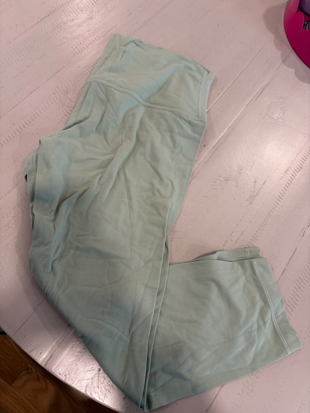 lululemon athletica Mint Green High-Rise Leggings with Back Logo